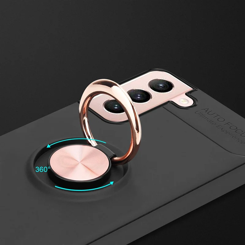 Cadorabo Hülle kompatibel mit Samsung Galaxy S21 5G Schutzhülle mit Fokus Ring aus TPU Silikon