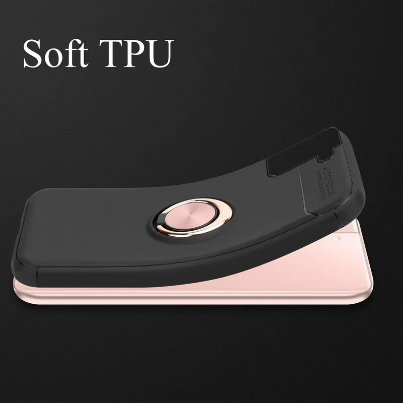 Cadorabo Hülle kompatibel mit Samsung Galaxy S21 5G Schutzhülle mit Fokus Ring aus TPU Silikon