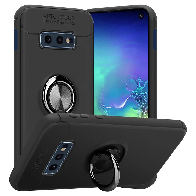 Cadorabo Hülle kompatibel mit Samsung Galaxy S10e Schutzhülle mit Fokus Ring aus TPU Silikon
