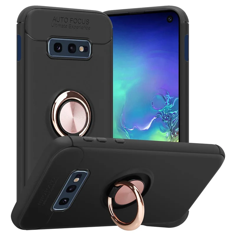 Cadorabo Hülle kompatibel mit Samsung Galaxy S10e Schutzhülle mit Fokus Ring aus TPU Silikon