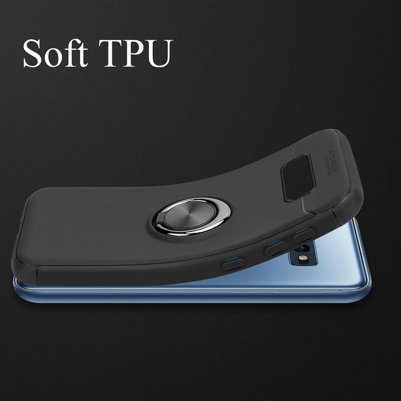Cadorabo Hülle kompatibel mit Samsung Galaxy S10e Schutzhülle mit Fokus Ring aus TPU Silikon