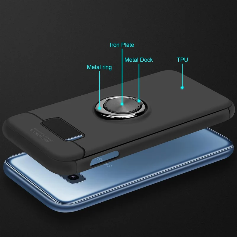 Cadorabo Hülle kompatibel mit Samsung Galaxy S10e Schutzhülle mit Fokus Ring aus TPU Silikon