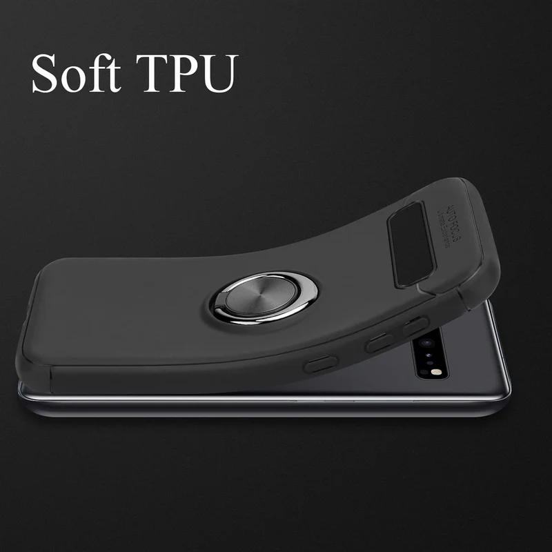 Cadorabo Hülle kompatibel mit Samsung Galaxy S10 5G Schutzhülle mit Fokus Ring aus TPU Silikon