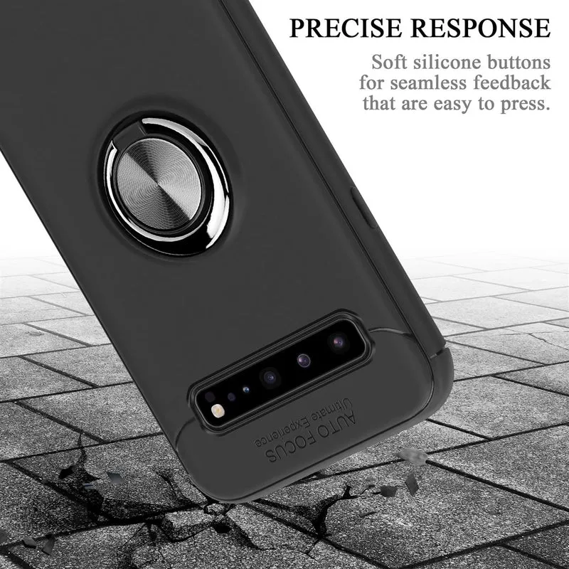 Cadorabo Hülle kompatibel mit Samsung Galaxy S10 5G Schutzhülle mit Fokus Ring aus TPU Silikon