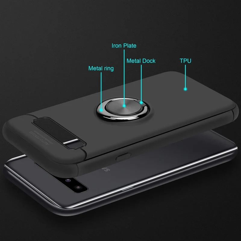 Cadorabo Hülle kompatibel mit Samsung Galaxy S10 5G Schutzhülle mit Fokus Ring aus TPU Silikon