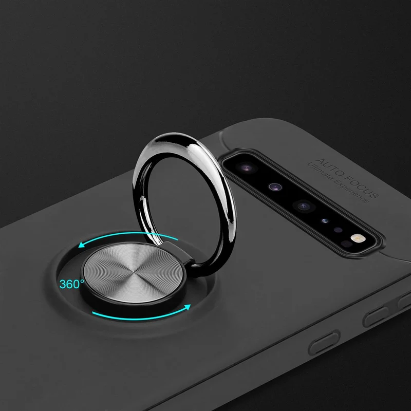 Cadorabo Hülle kompatibel mit Samsung Galaxy S10 5G Schutzhülle mit Fokus Ring aus TPU Silikon