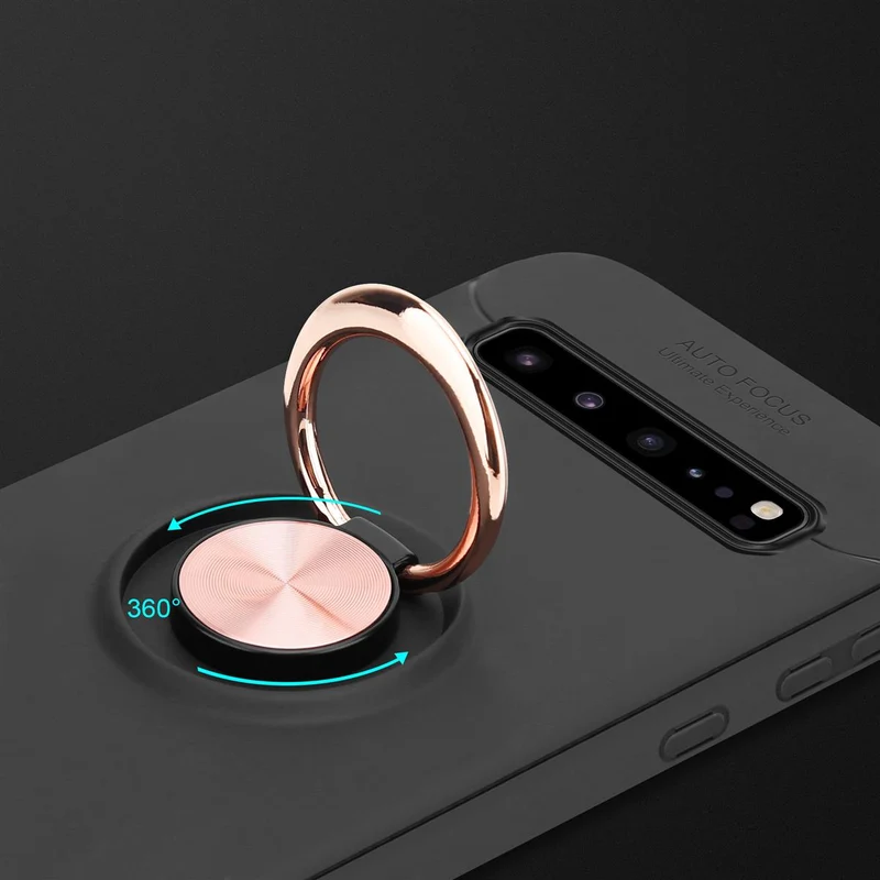 Cadorabo Hülle kompatibel mit Samsung Galaxy S10 5G Schutzhülle mit Fokus Ring aus TPU Silikon