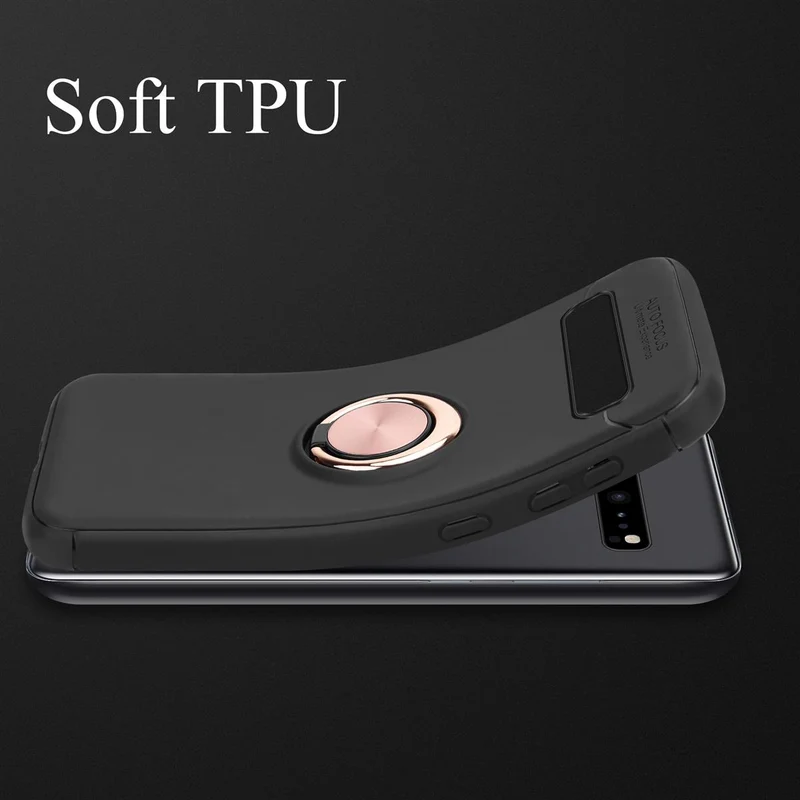 Cadorabo Hülle kompatibel mit Samsung Galaxy S10 5G Schutzhülle mit Fokus Ring aus TPU Silikon