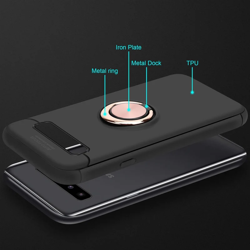 Cadorabo Hülle kompatibel mit Samsung Galaxy S10 5G Schutzhülle mit Fokus Ring aus TPU Silikon