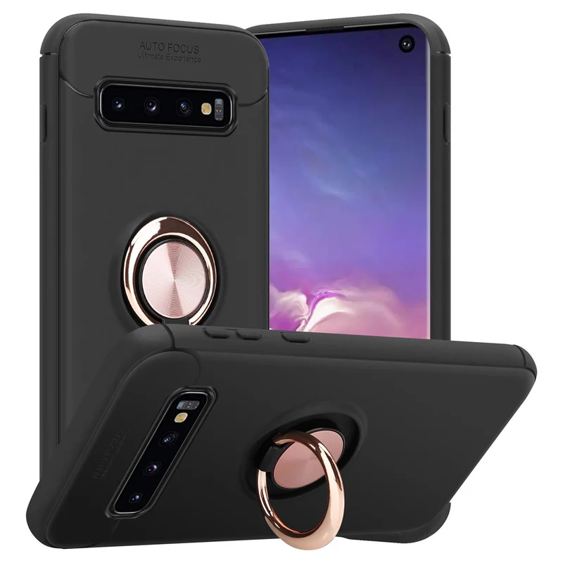 Cadorabo Hülle kompatibel mit Samsung Galaxy S10 4G Schutzhülle mit Fokus Ring aus TPU Silikon