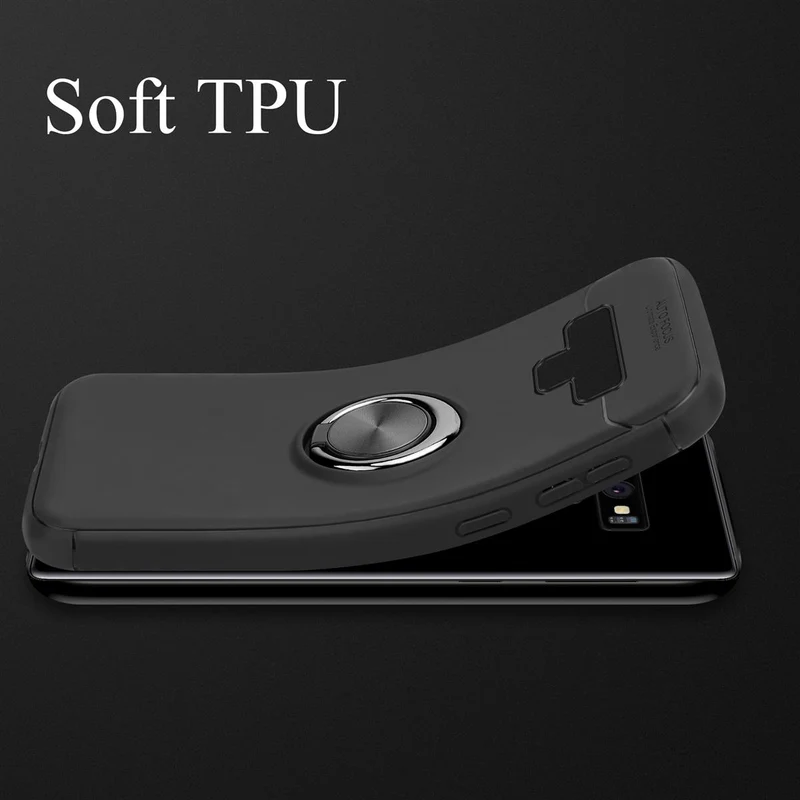 Cadorabo Hülle kompatibel mit Samsung Galaxy NOTE 9 Schutzhülle mit Fokus Ring aus TPU Silikon