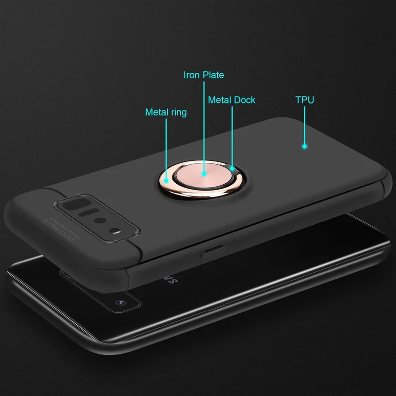 Cadorabo Hülle kompatibel mit Samsung Galaxy NOTE 8 Schutzhülle mit Fokus Ring aus TPU Silikon