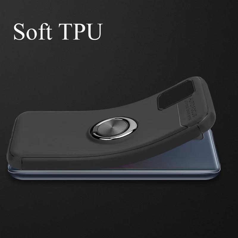 Cadorabo Hülle kompatibel mit Samsung Galaxy A71 4G Schutzhülle mit Fokus Ring aus TPU Silikon