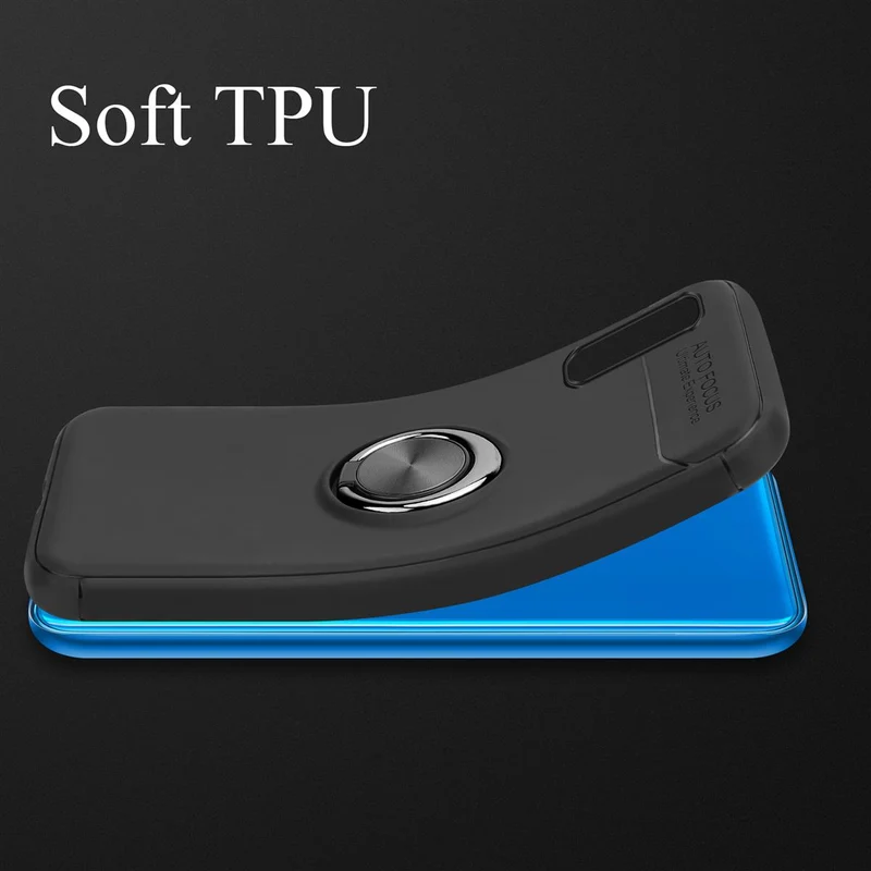 Cadorabo Hülle kompatibel mit Samsung Galaxy A50 4G / A50s / A30s Schutzhülle mit Fokus Ring aus TPU Silikon