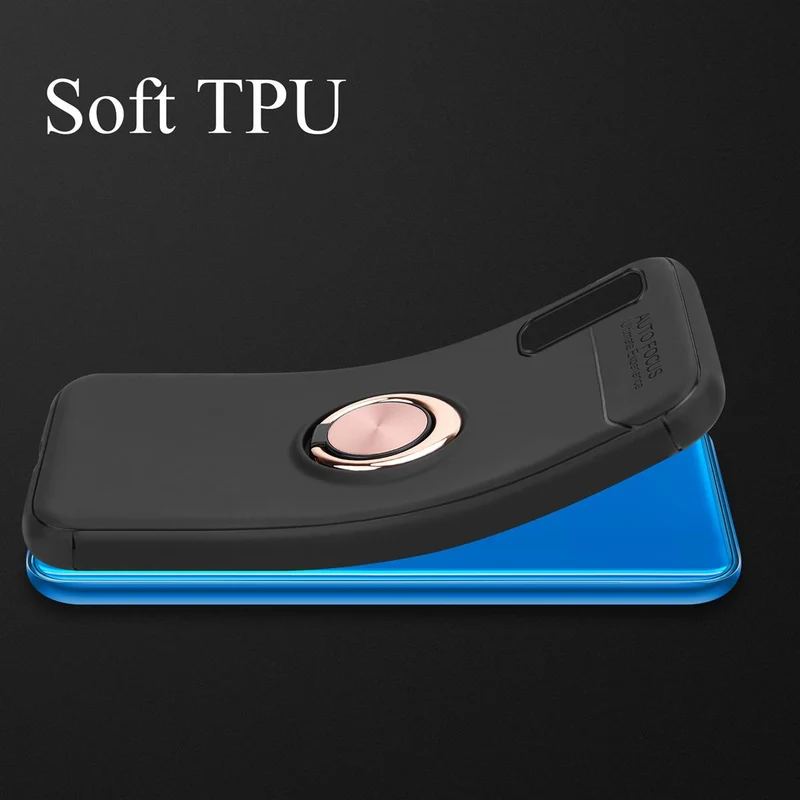 Cadorabo Hülle kompatibel mit Samsung Galaxy A50 4G / A50s / A30s Schutzhülle mit Fokus Ring aus TPU Silikon