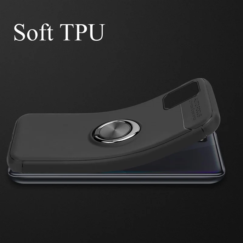 Cadorabo Hülle kompatibel mit Samsung Galaxy A31 Schutzhülle mit Fokus Ring aus TPU Silikon