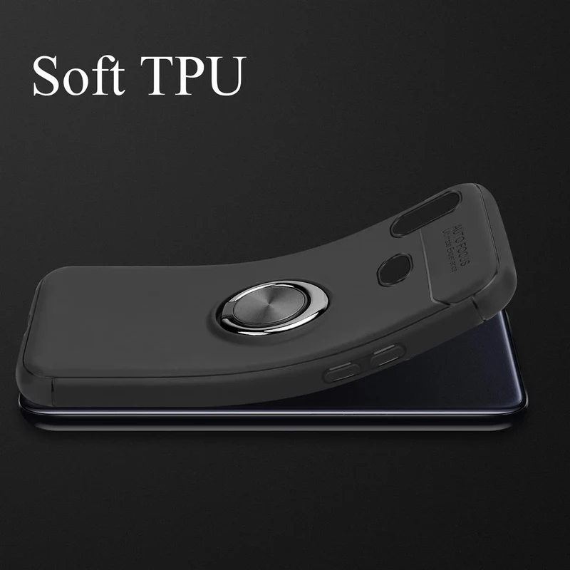 Cadorabo Hülle kompatibel mit Samsung Galaxy A10s / M01s Schutzhülle mit Fokus Ring aus TPU Silikon