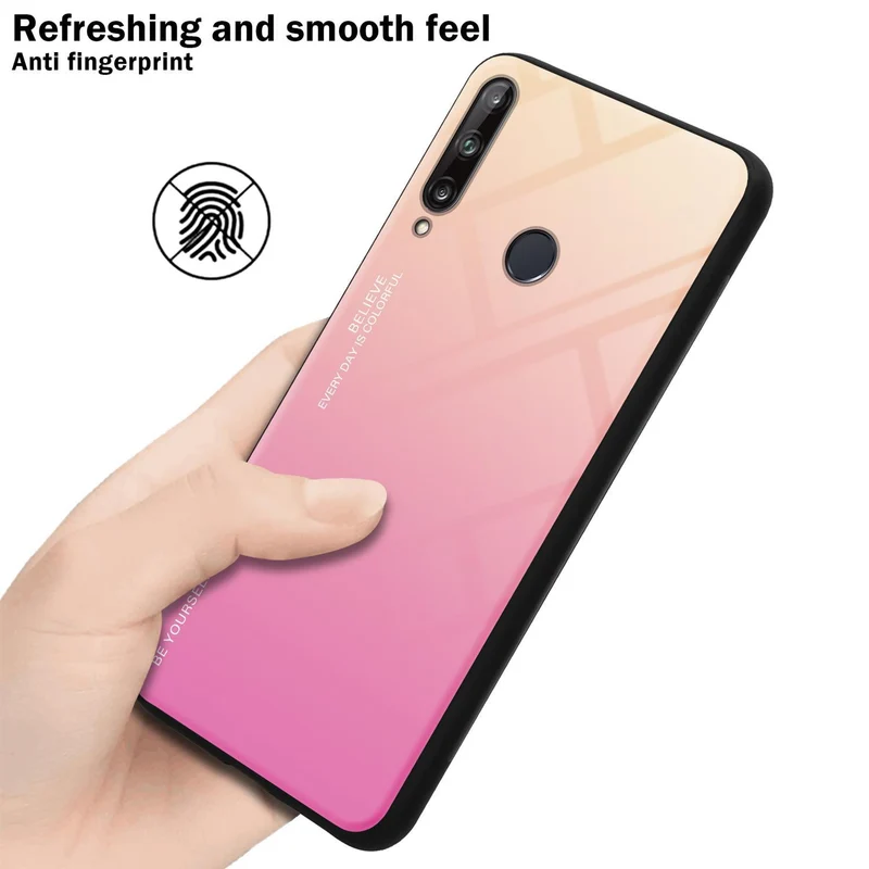 Cadorabo Hülle kompatibel mit Huawei P40 LITE E Zweifarbige Schutzhülle aus Tempered Glas und TPU Silikon