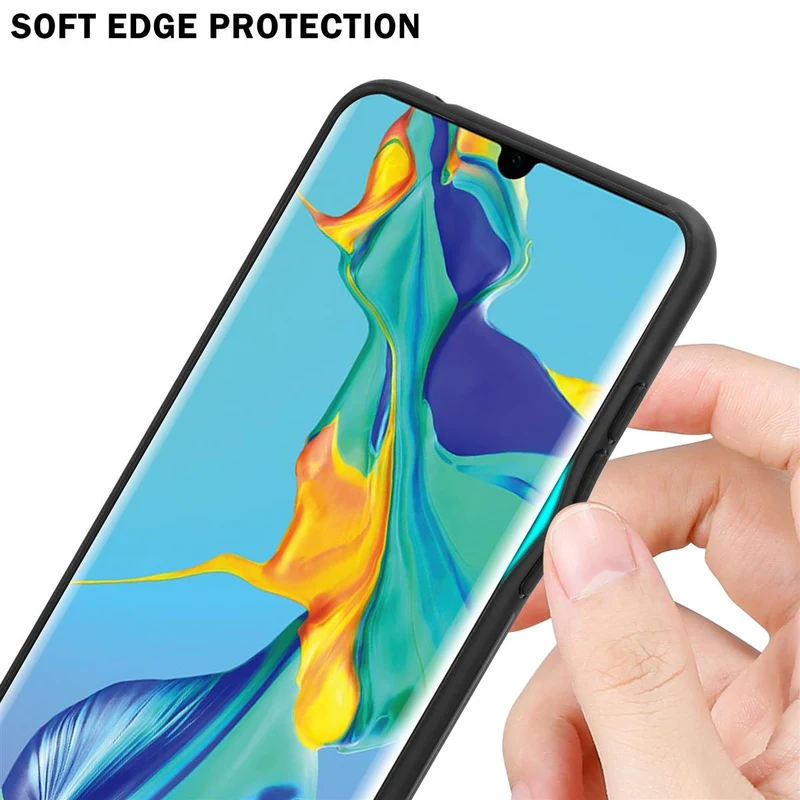 Cadorabo Hülle kompatibel mit Huawei P30 PRO Zweifarbige Schutzhülle aus Tempered Glas und TPU Silikon