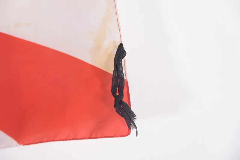 Nachbildung der japanischen Flagge aus dem 2. Weltkrieg