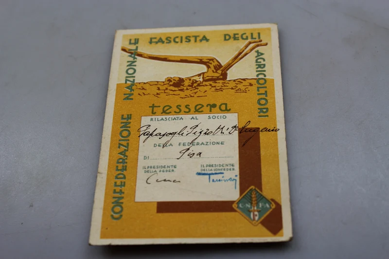CNFA-Mitgliedskarte 1933 – XI