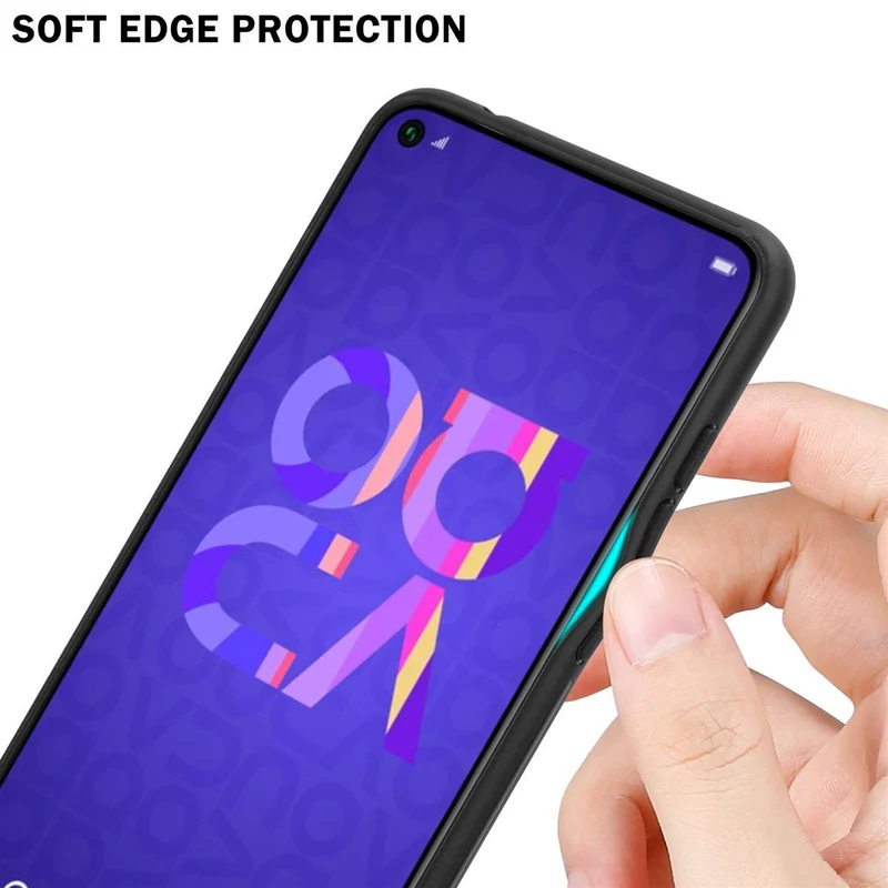 Cadorabo Hülle kompatibel mit Honor 20 / 20S / Huawei NOVA 5T Zweifarbige Schutzhülle aus Tempered Glas und TPU Silikon