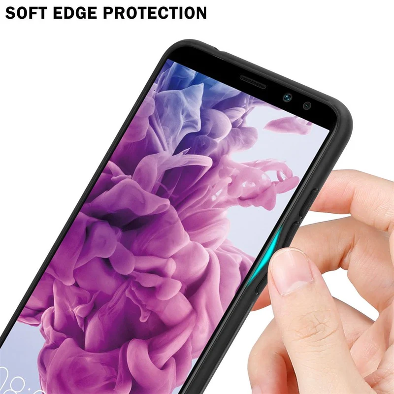 Cadorabo Hülle kompatibel mit Huawei MATE 10 LITE Zweifarbige Schutzhülle aus Tempered Glas und TPU Silikon