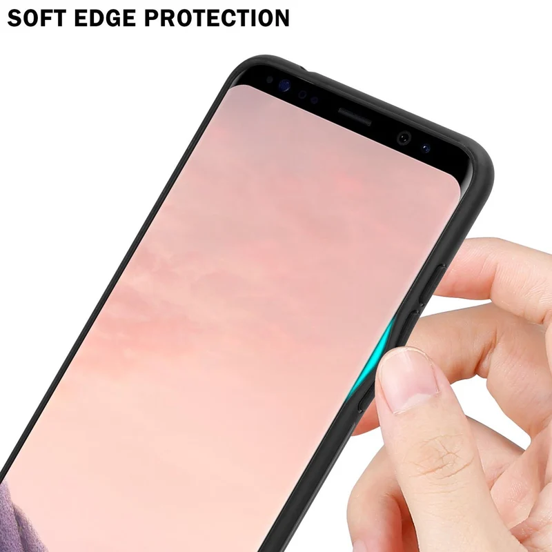 Cadorabo Hülle kompatibel mit Samsung Galaxy S8 PLUS Zweifarbige Schutzhülle aus Tempered Glas und TPU Silikon