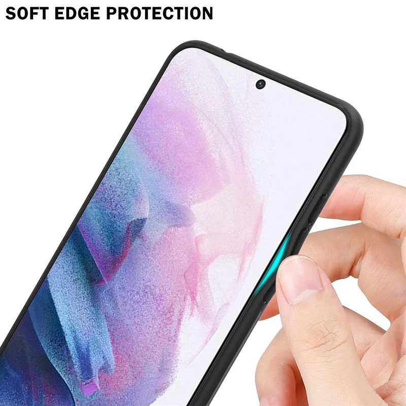 Cadorabo Hülle kompatibel mit Samsung Galaxy S21 PLUS Zweifarbige Schutzhülle aus Tempered Glas und TPU Silikon