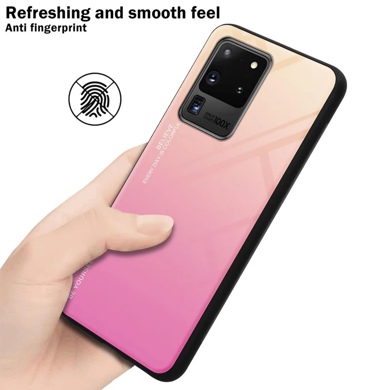 Cadorabo Hülle kompatibel mit Samsung Galaxy S20 ULTRA Zweifarbige Schutzhülle aus Tempered Glas und TPU Silikon