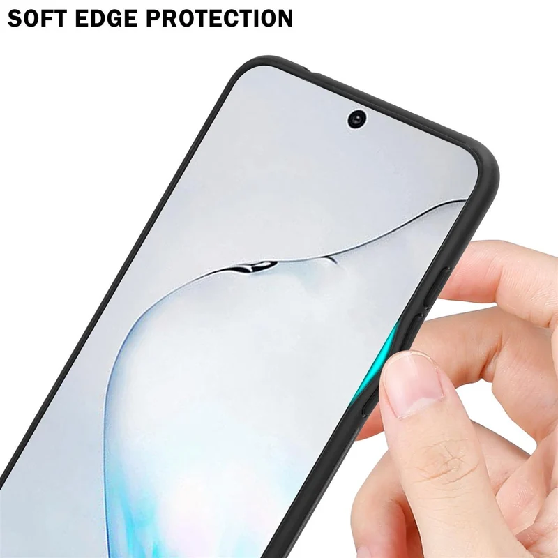 Cadorabo Hülle kompatibel mit Samsung Galaxy NOTE 10 Zweifarbige Schutzhülle aus Tempered Glas und TPU Silikon