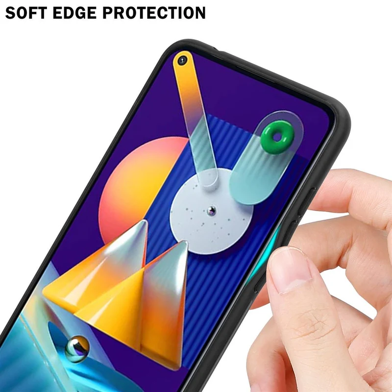 Cadorabo Hülle kompatibel mit Samsung Galaxy A11 / M11 Zweifarbige Schutzhülle aus Tempered Glas und TPU Silikon