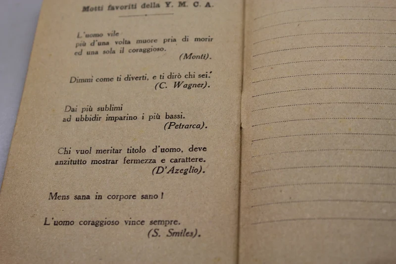 YMCA 1919-Agenda