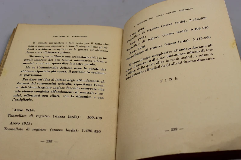 „U-Boote im Weltkrieg“ Cap. C. Ciancimino 1936