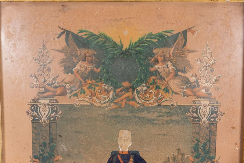 Deutsches Soldatenbild aus dem 1. Weltkrieg – 42×30