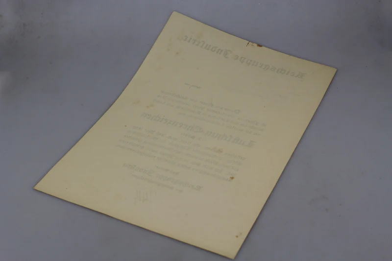 Luftschutzurkunde Ehrenzeichen 1938