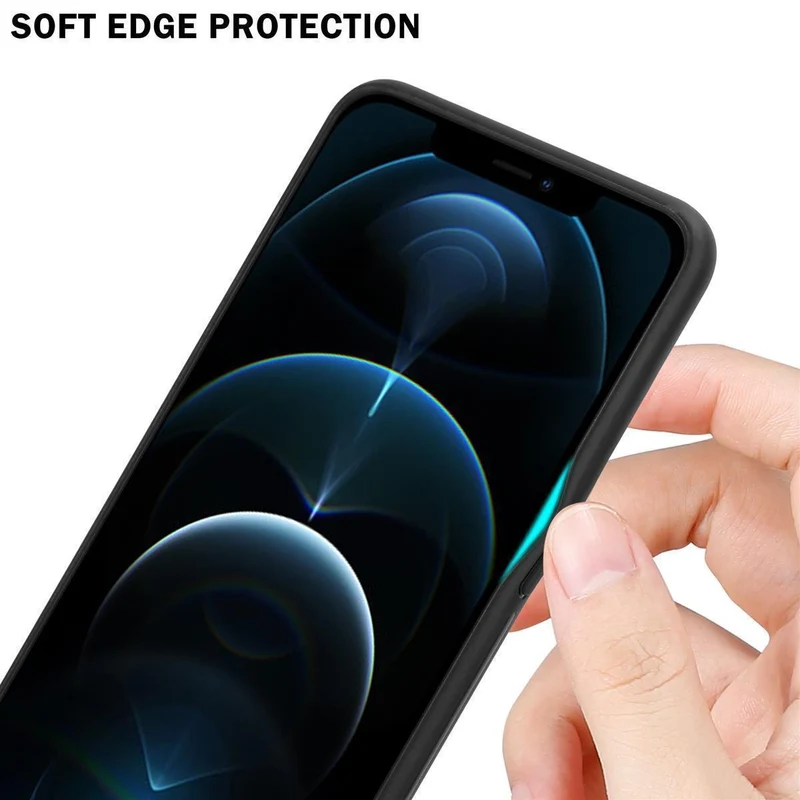 Cadorabo Hülle kompatibel mit Apple iPhone 12 PRO MAX Zweifarbige Schutzhülle aus Tempered Glas und TPU Silikon