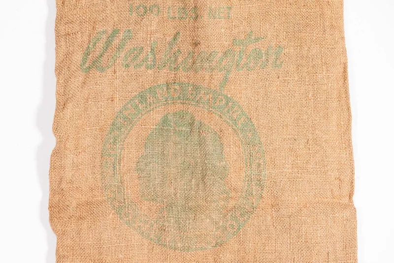 Leinensack für 100 Pfund Erbsen der US-Armee aus dem 2. Weltkrieg