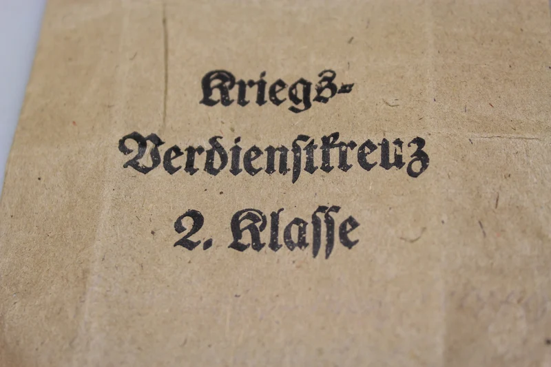 Umschlag für Kriegsverdienstkreuz II^ Klasse