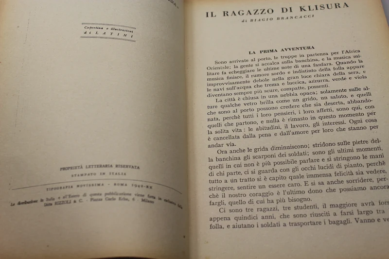„Klisuras Junge“ B.Brancacci – 1942