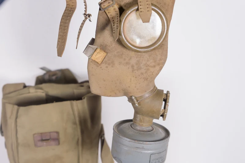 Belgische Gasmaske aus dem 2. Weltkrieg