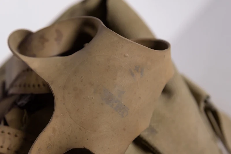 Belgische Gasmaske aus dem 2. Weltkrieg