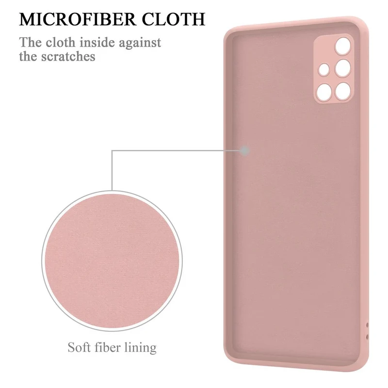 Cadorabo Hülle kompatibel mit Samsung Galaxy A51 4G / M40s Schutzhülle aus flexiblem TPU Silikon mit Ring