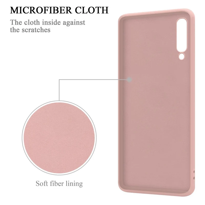 Cadorabo Hülle kompatibel mit Samsung Galaxy A50 4G / A50s / A30s Schutzhülle aus flexiblem TPU Silikon mit Ring