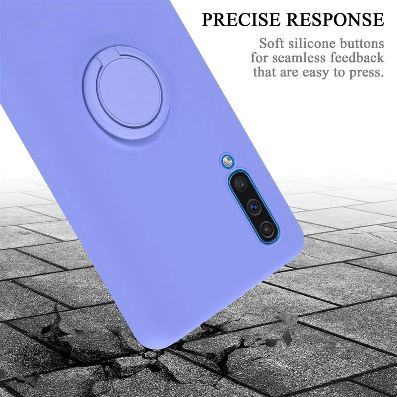 Cadorabo Hülle kompatibel mit Samsung Galaxy A50 4G / A50s / A30s Schutzhülle aus flexiblem TPU Silikon mit Ring
