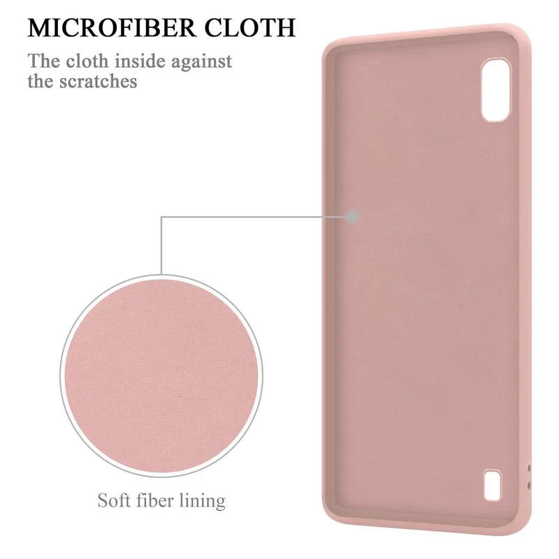 Cadorabo Hülle kompatibel mit Samsung Galaxy A10 / M10 Schutzhülle aus flexiblem TPU Silikon mit Ring