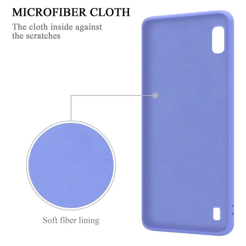 Cadorabo Hülle kompatibel mit Samsung Galaxy A10 / M10 Schutzhülle aus flexiblem TPU Silikon mit Ring