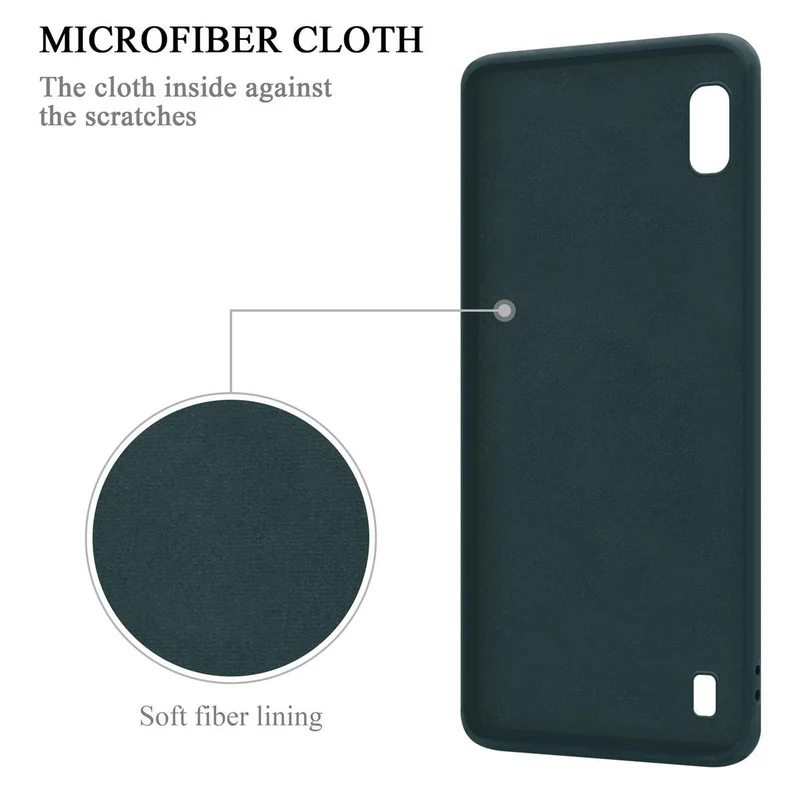 Cadorabo Hülle kompatibel mit Samsung Galaxy A10 / M10 Schutzhülle aus flexiblem TPU Silikon mit Ring