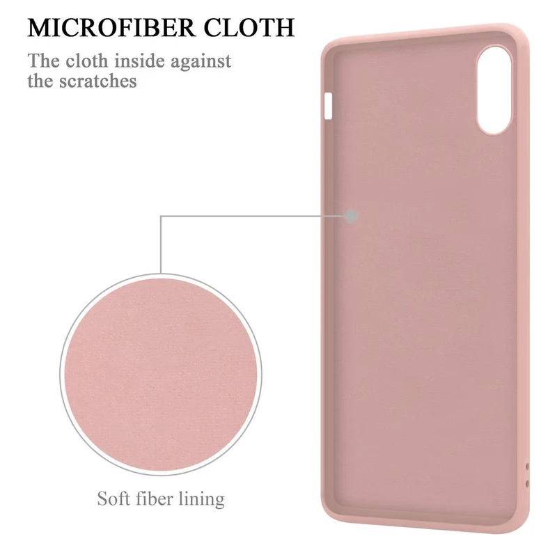 Cadorabo Hülle kompatibel mit Apple iPhone XS MAX Schutzhülle aus flexiblem TPU Silikon mit Ring