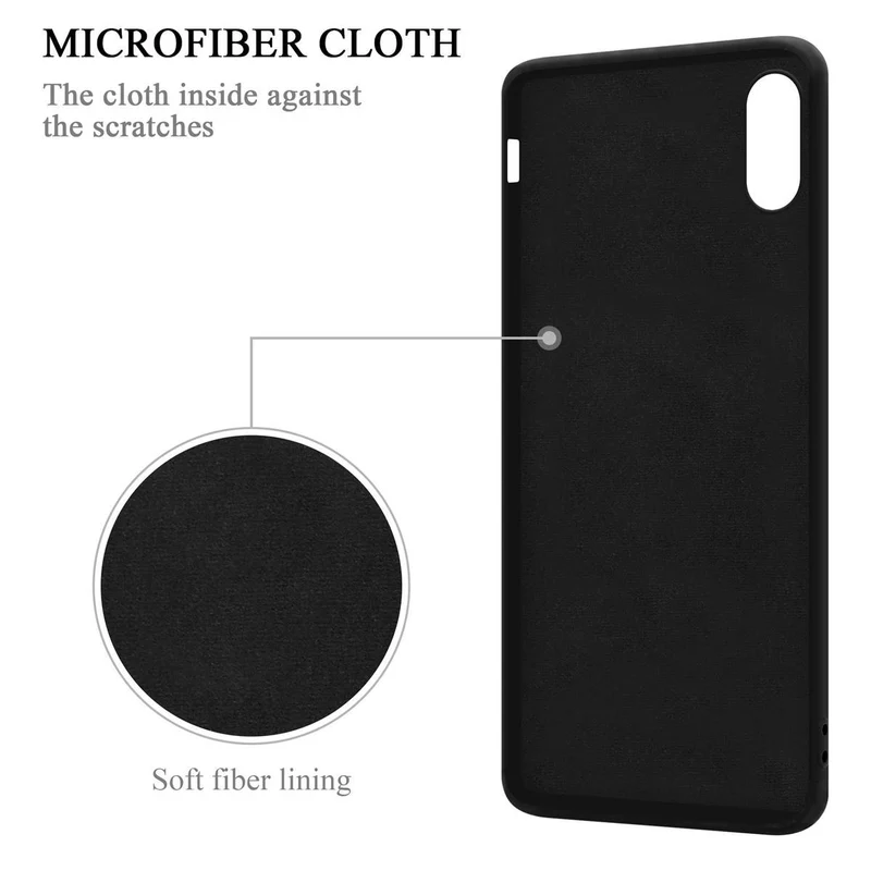 Cadorabo Hülle kompatibel mit Apple iPhone X / XS Schutzhülle aus flexiblem TPU Silikon mit Ring